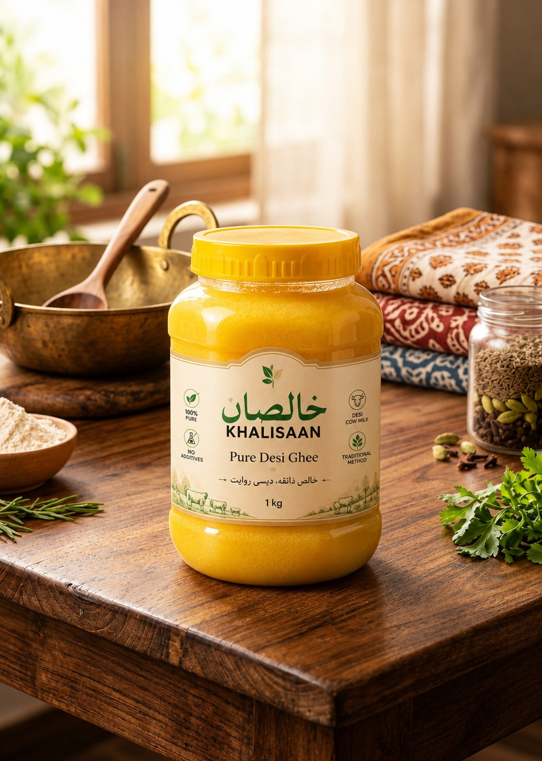 KHALISAAN Pure Desi Ghee – Traditional Cow Milk Ghee