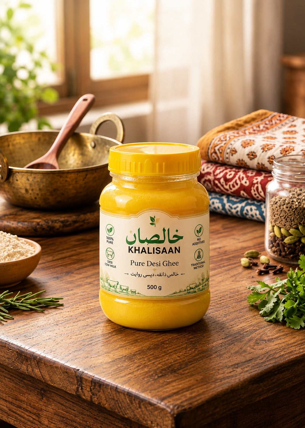 KHALISAAN Pure Desi Ghee – Traditional Cow Milk Ghee